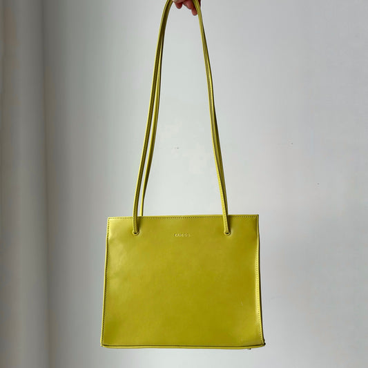 Vintage Guess Shoulder Bag in Chartreuse