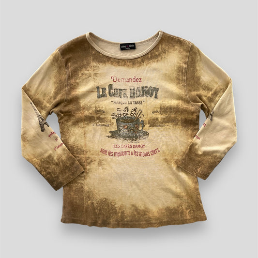 Y2K Long Sleeve Fairy Graphic Tee - Medium