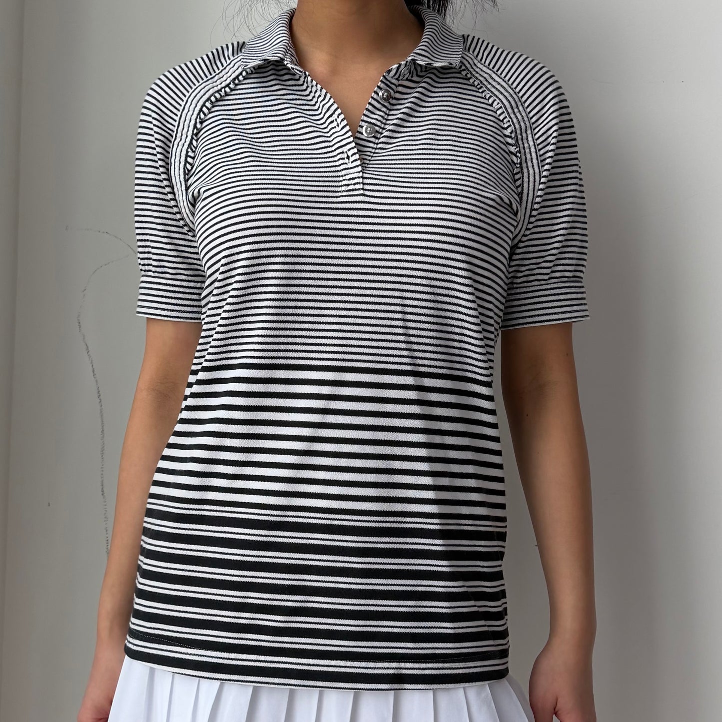 Stella McCartney for Adidas Striped Sport Polo - Small