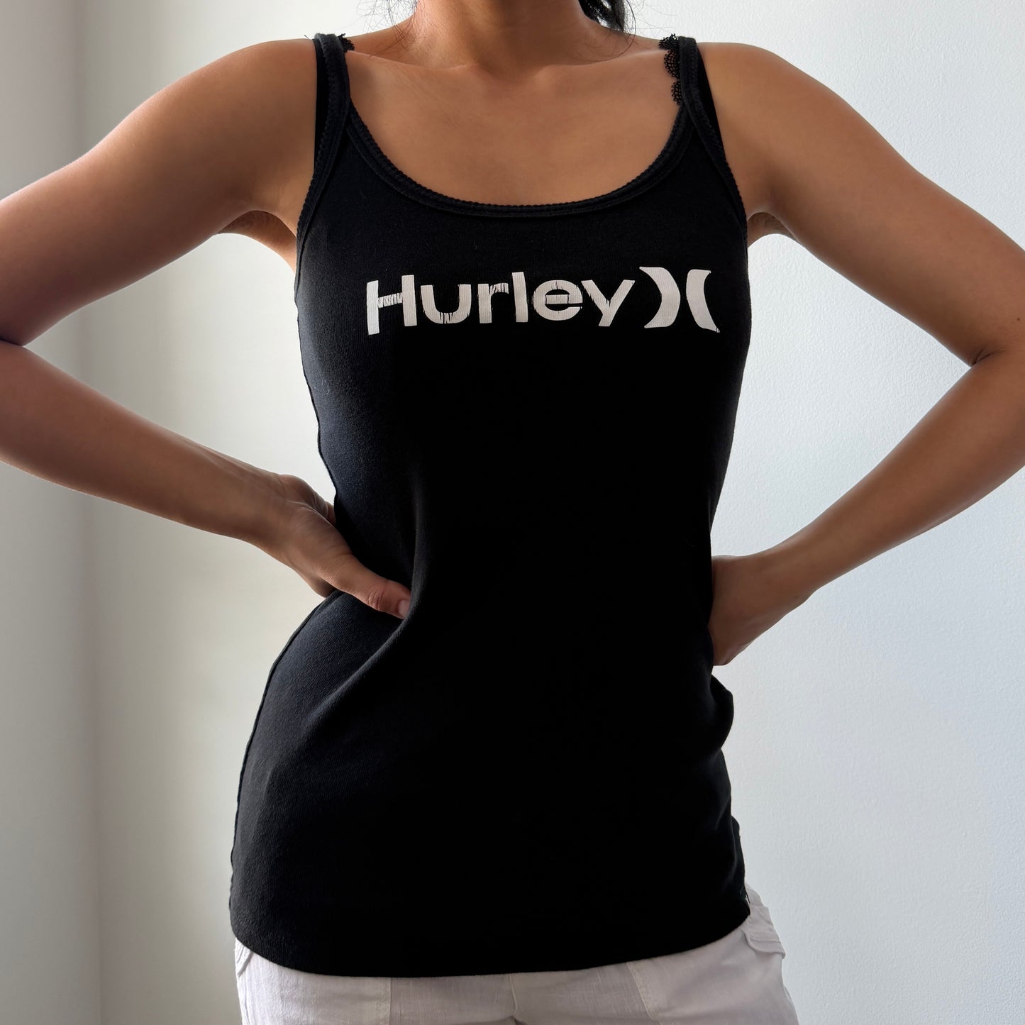 Hurley Black Logo Tank - Small