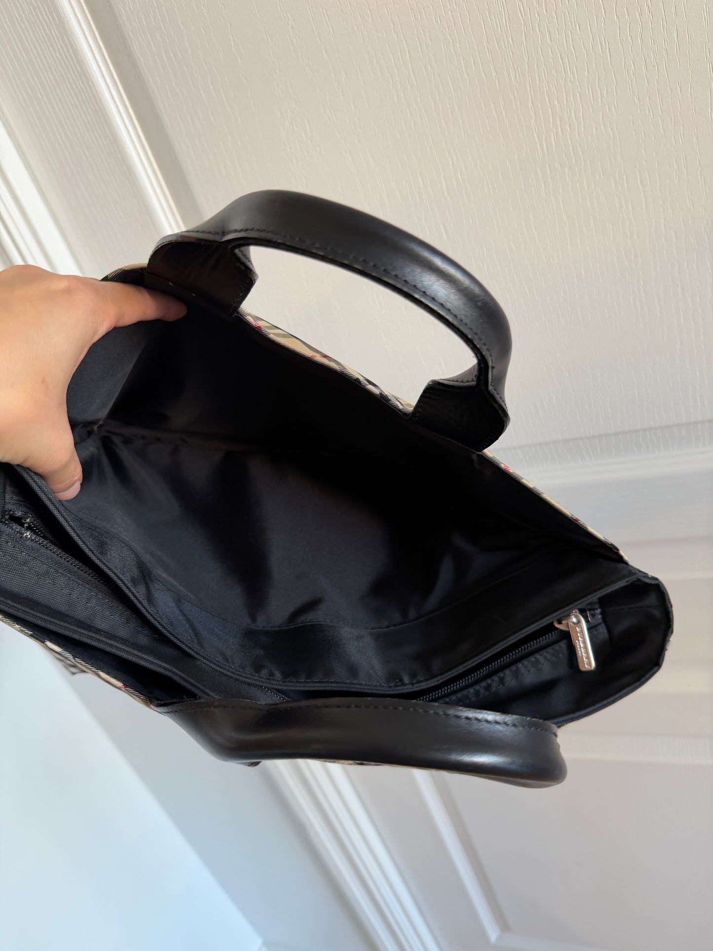 Burberry Blue Label Nova Check Top Handle Bag
