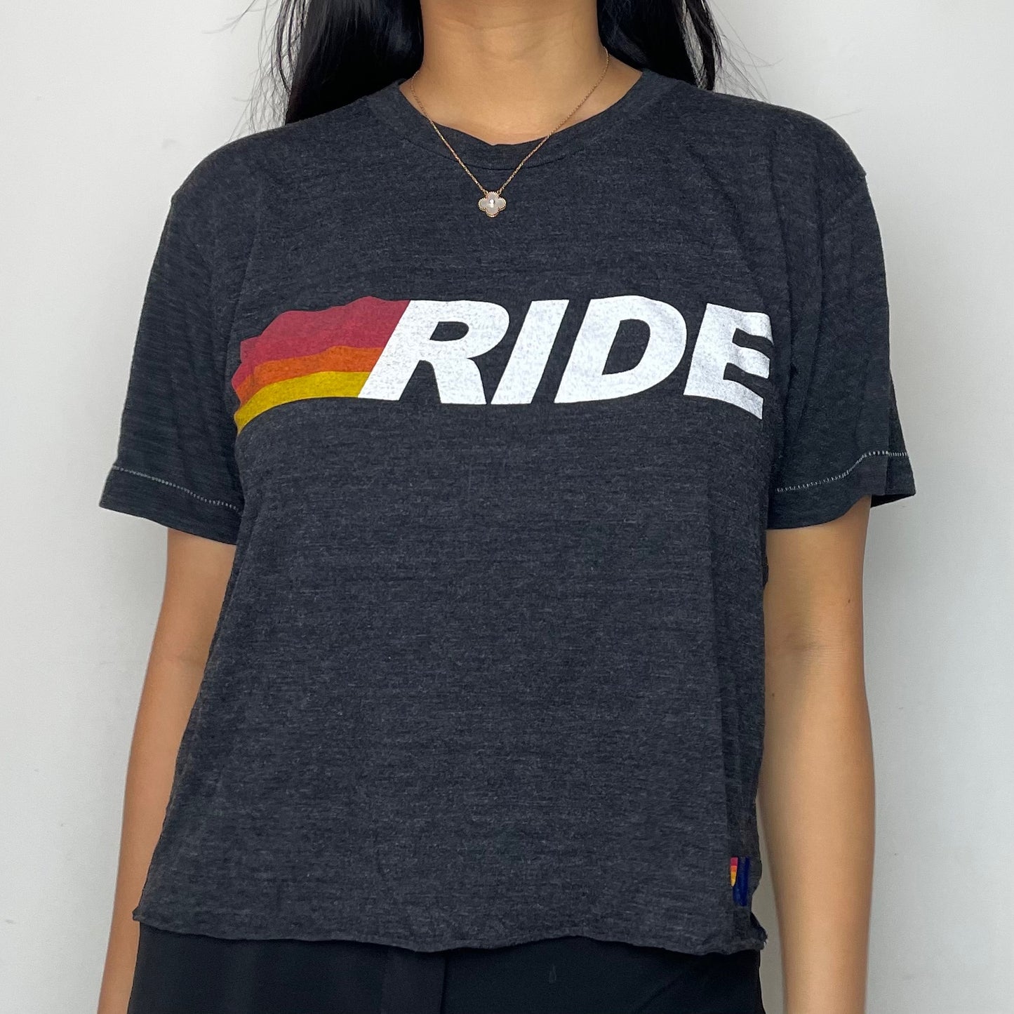 Aviator Nation Ride Logo Boyfriend Tee - Medium