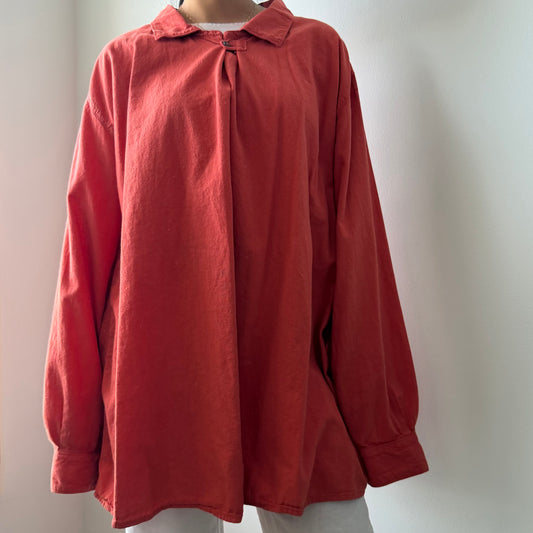 Vintage Marithé + Francois Girbaud Blood Orange Long Sleeve Tunic - X-Large