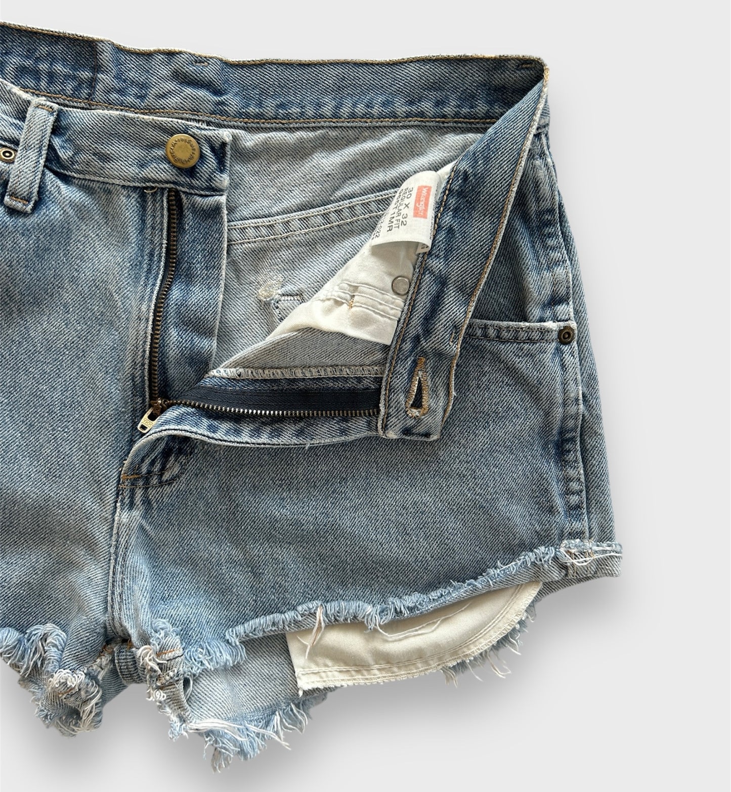 Wrangler Reworked Blue Denim Shorts - W30