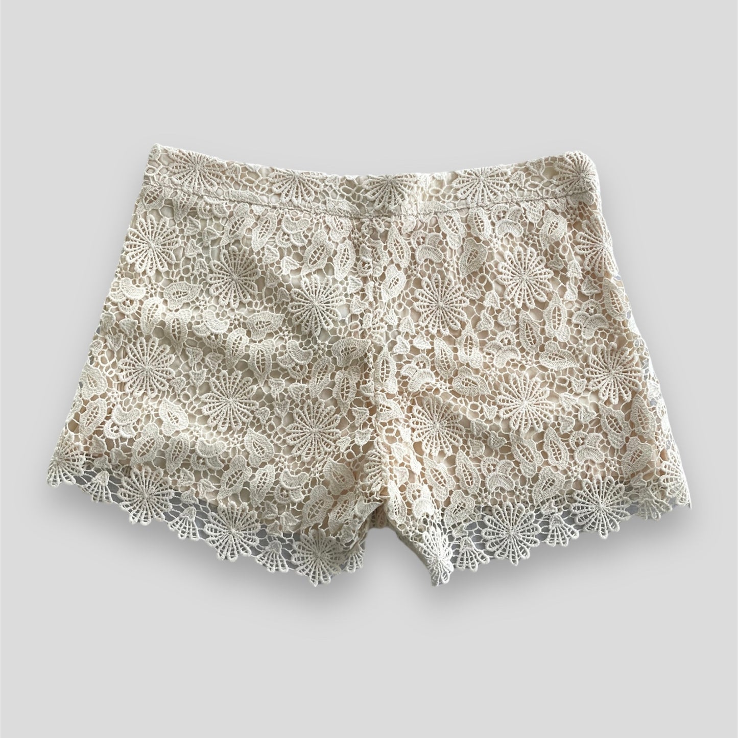 BNWT Old Label Zara Cream Lace Wrap Skort - Medium