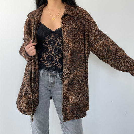 Leopard Print Jacket - 1X