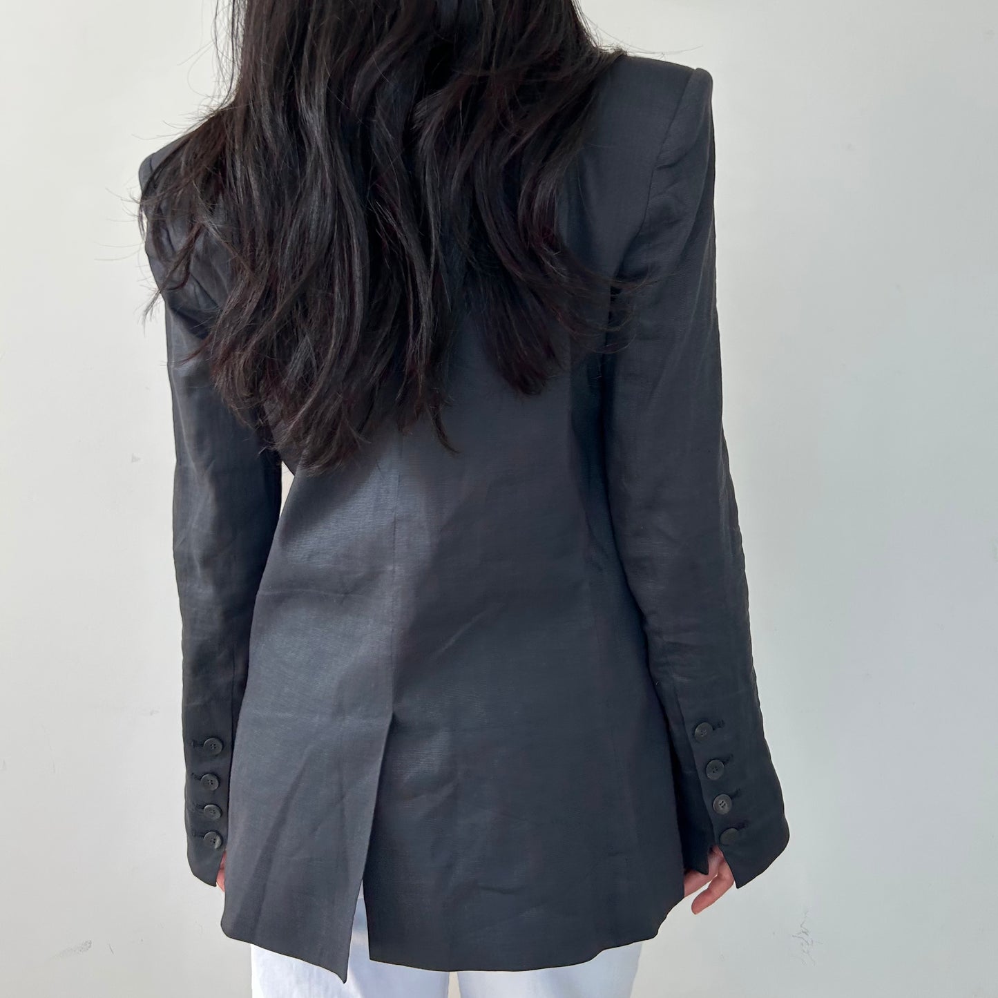 Helmut Lang Grey Linen Blazer - Medium