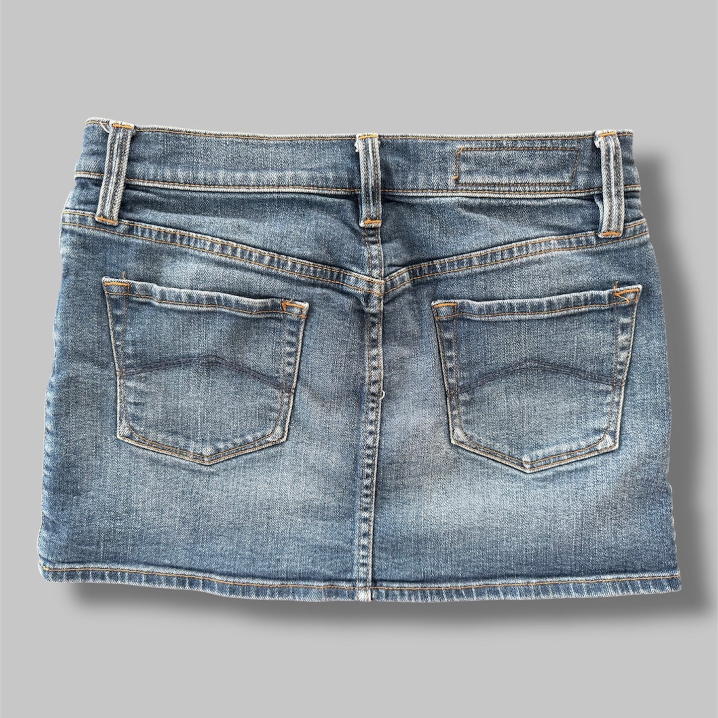 2014 Armani Exchange Washed Denim Mini Skirt - Small