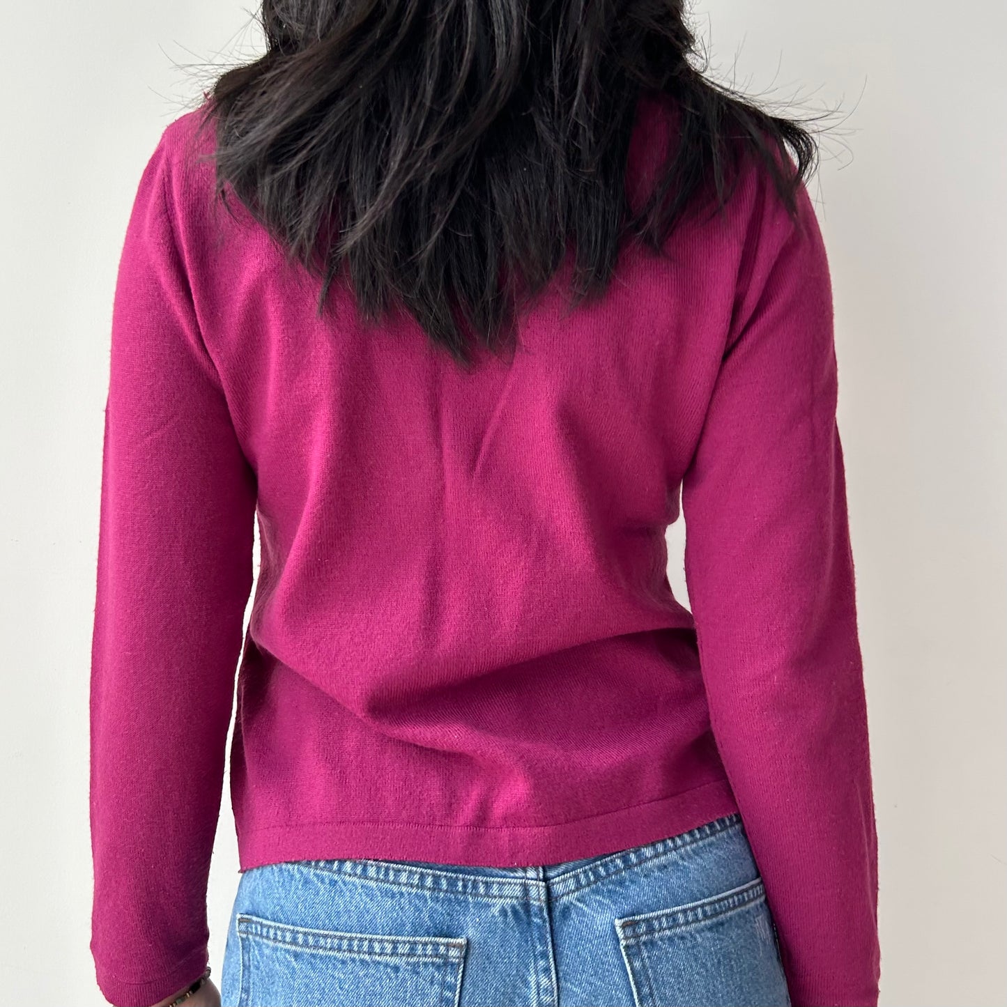 Escorpion Purple Wool Blend Textured Sweater - Medium