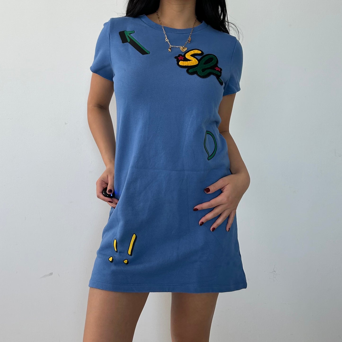 SPORT b. by Agnès b. Blue T-Shirt Dress - Small