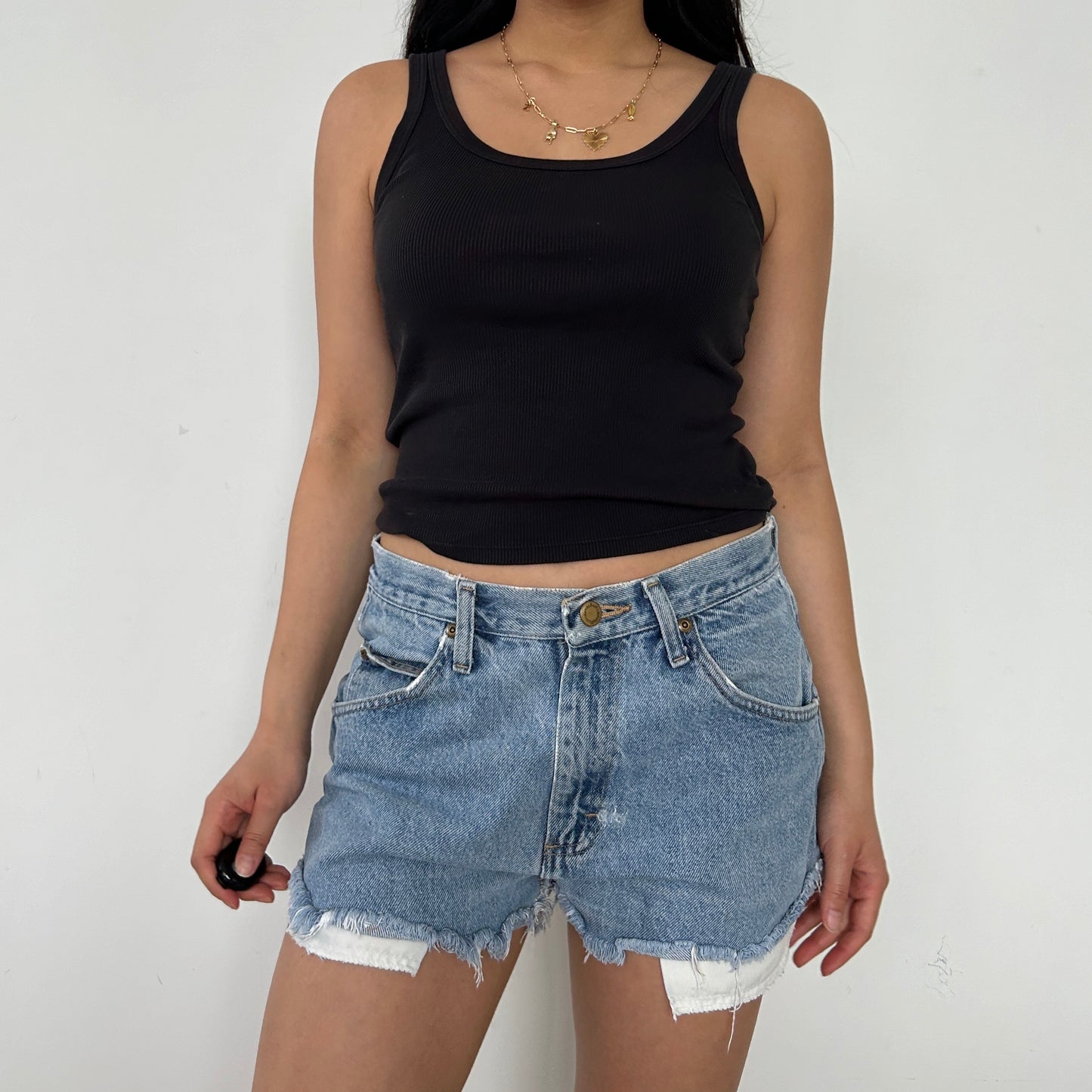 Wrangler Reworked Blue Denim Shorts - W30