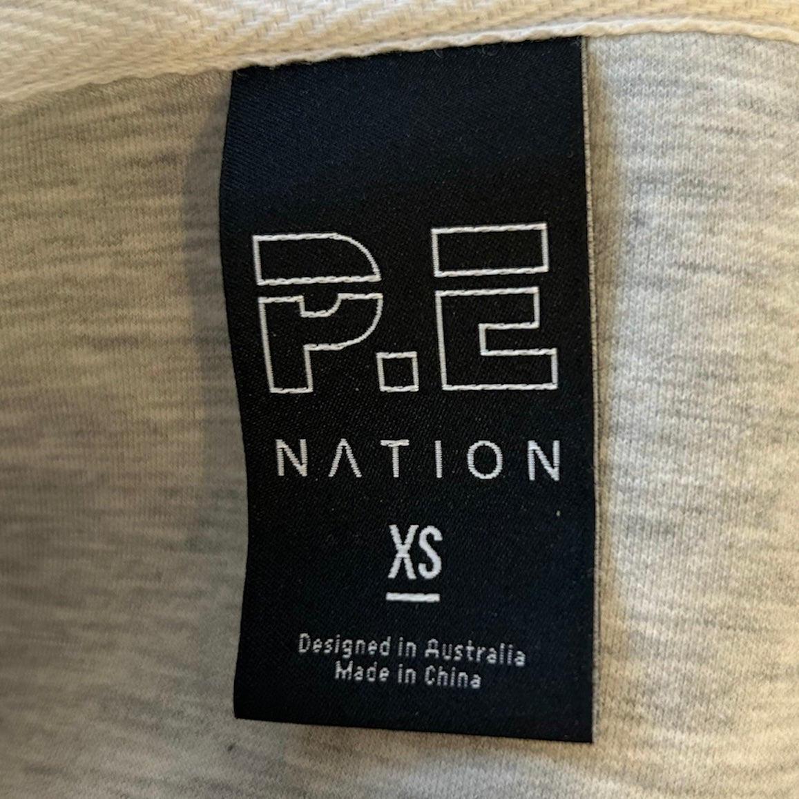 P.E Nation White Cropped Scuba Hoodie - X-Small