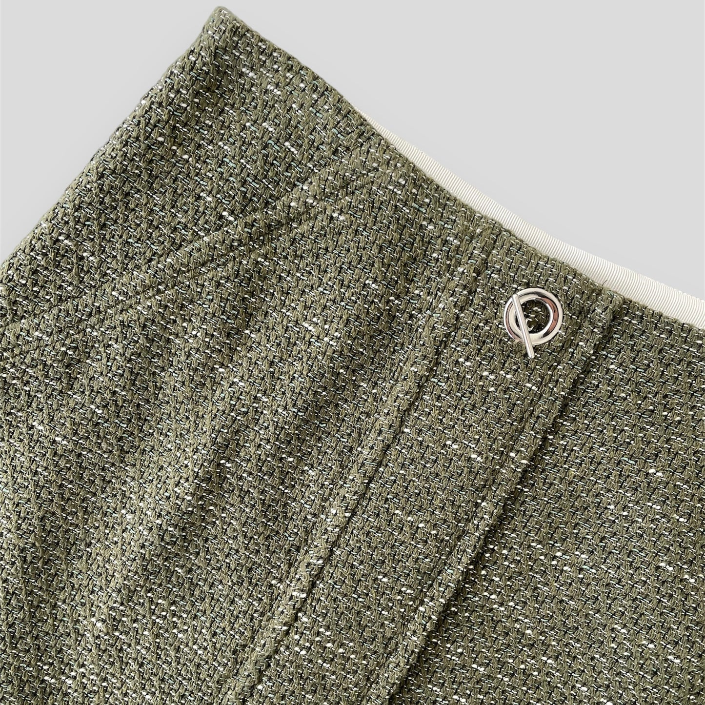 Sandro Forest Green Tweed Mini Skirt - W29/Medium