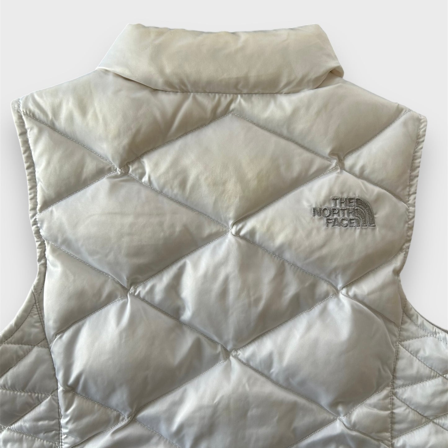 The North Face White Puffer Vest - Girl's X-Small