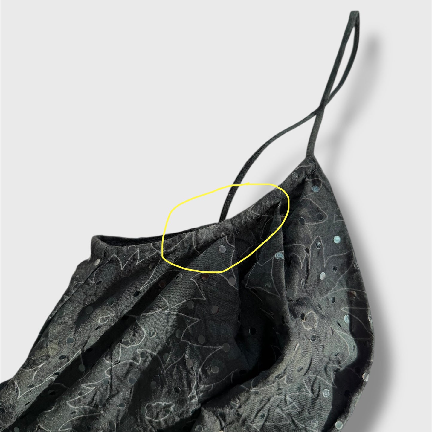 Rubber Ducky Productions Black Sequin Wrap Fit and Flare Dress - X-Small