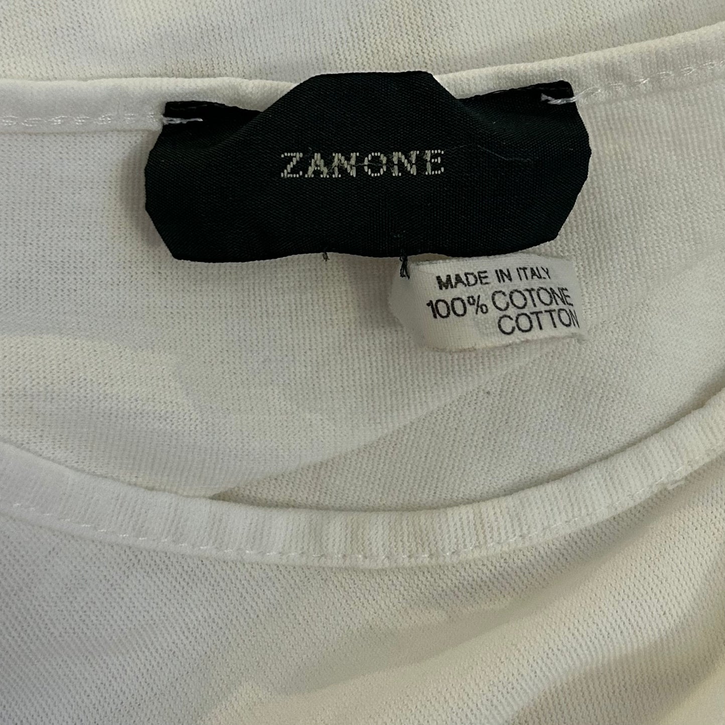 Zanone White Long Sleeve Tee - Medium