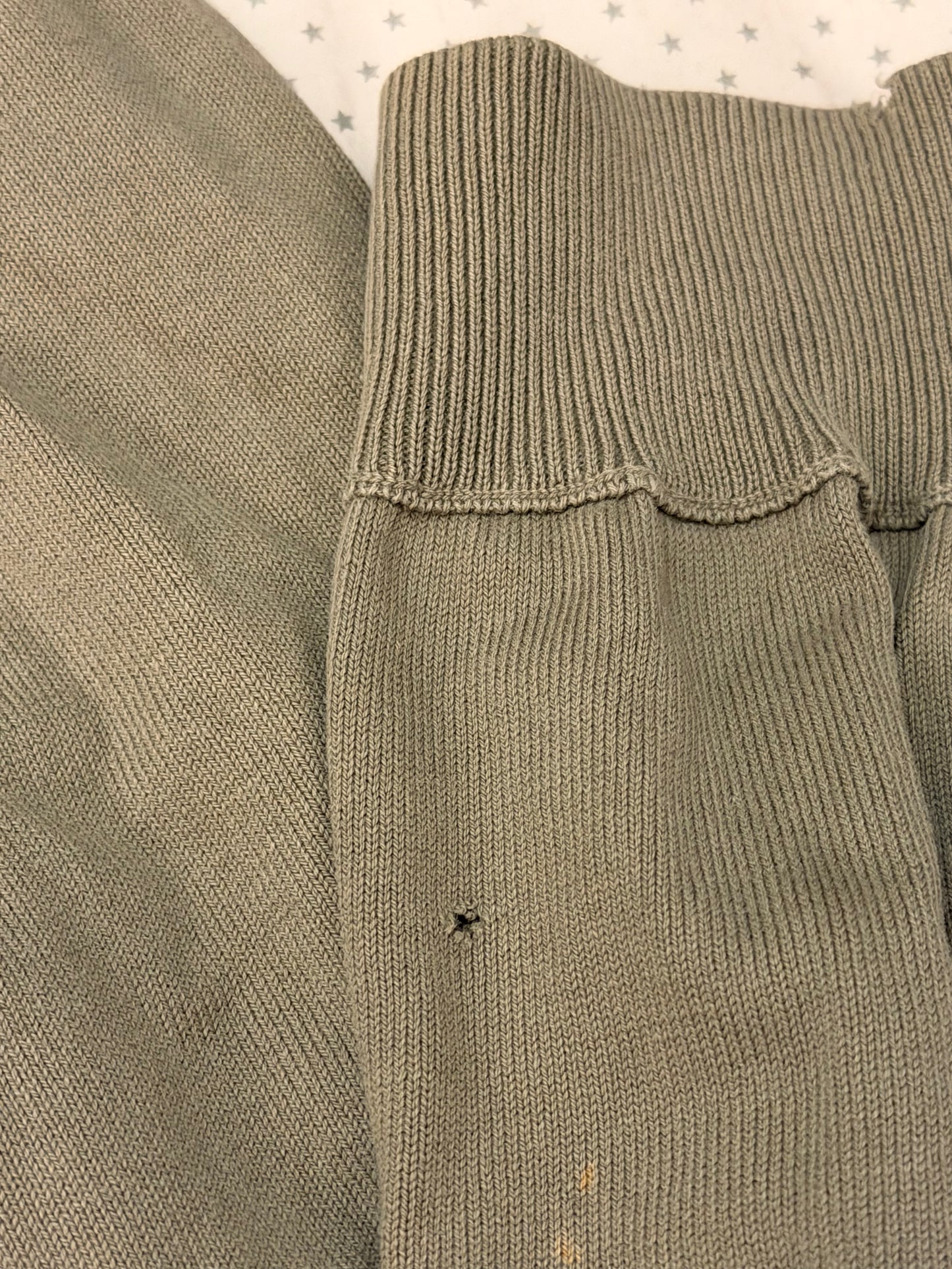 Maison Margiela Men's Collection Beige V-Neck Knit Jumper - Medium