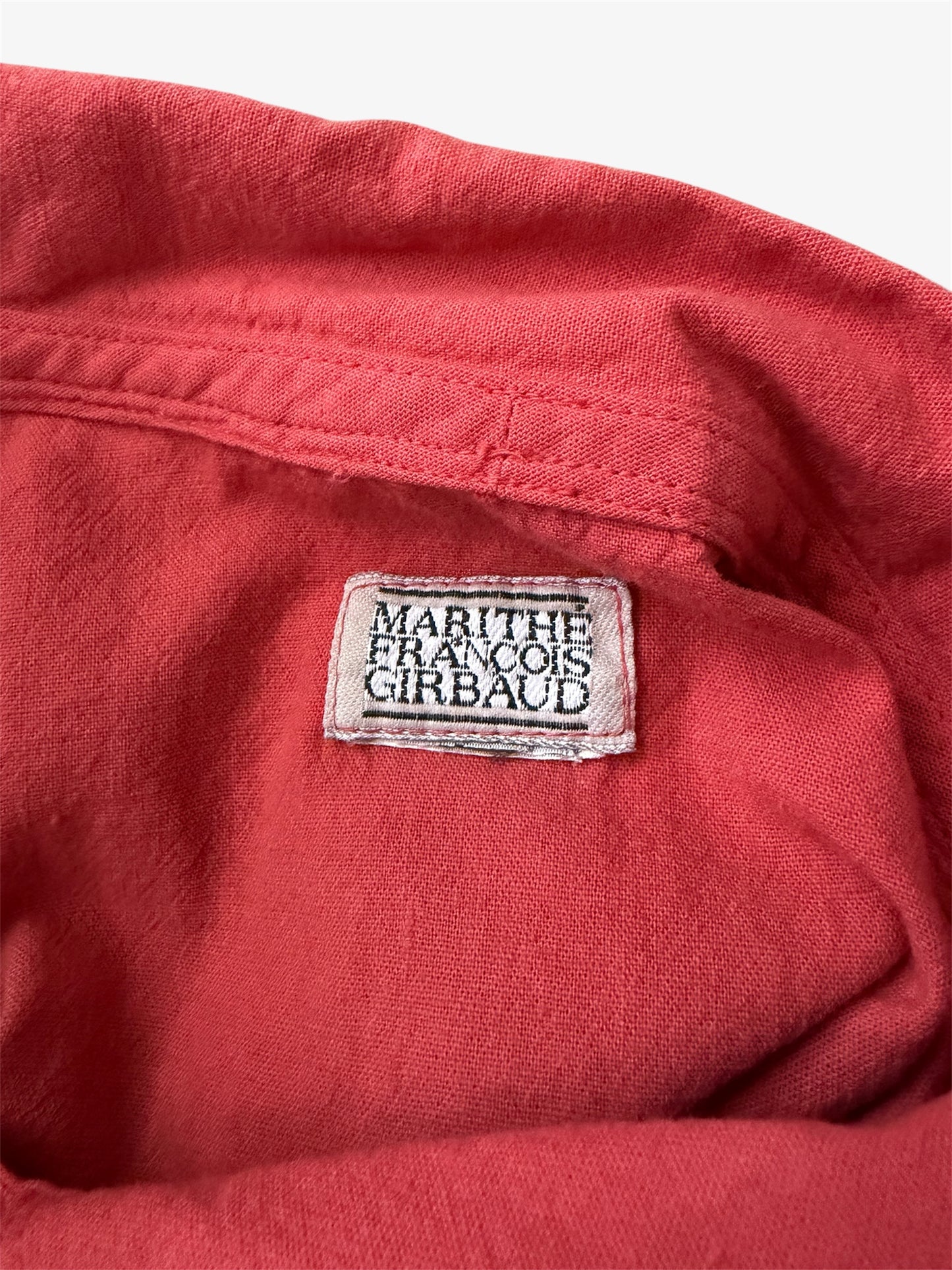 Vintage Marithé + Francois Girbaud Blood Orange Long Sleeve Tunic - X-Large