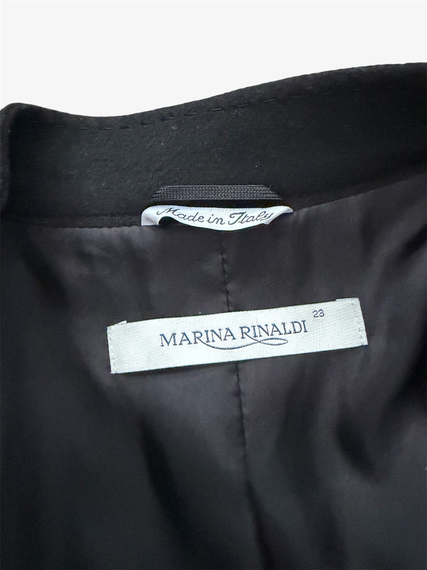 Marina Rinaldi Black Tailored Wool Jacket - Large