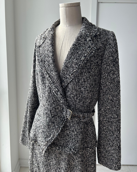 Gerard Darel Tweed Skirt Suit - Large