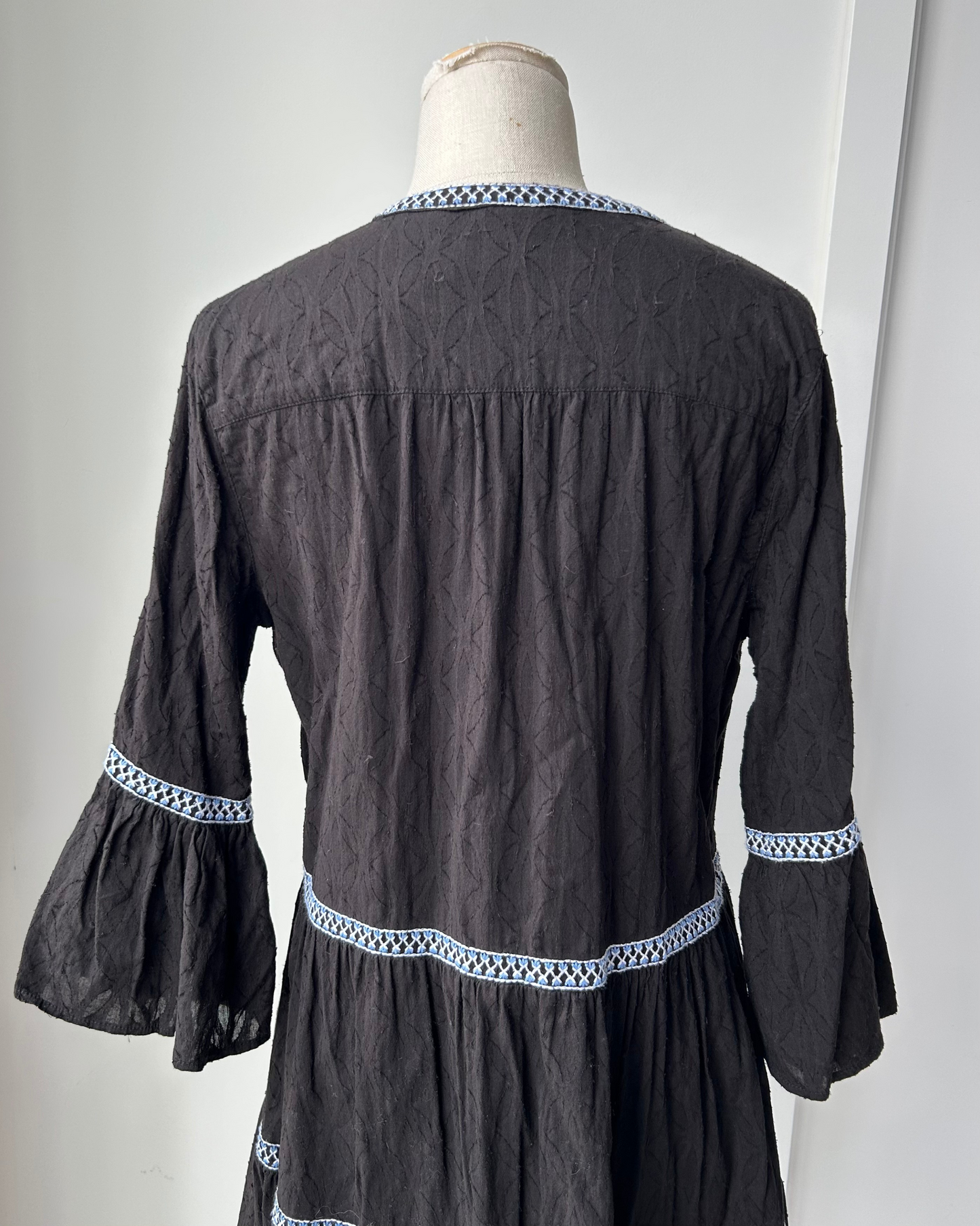Tommy Bahama Black Long Sleeve Tunic Dress - Medium