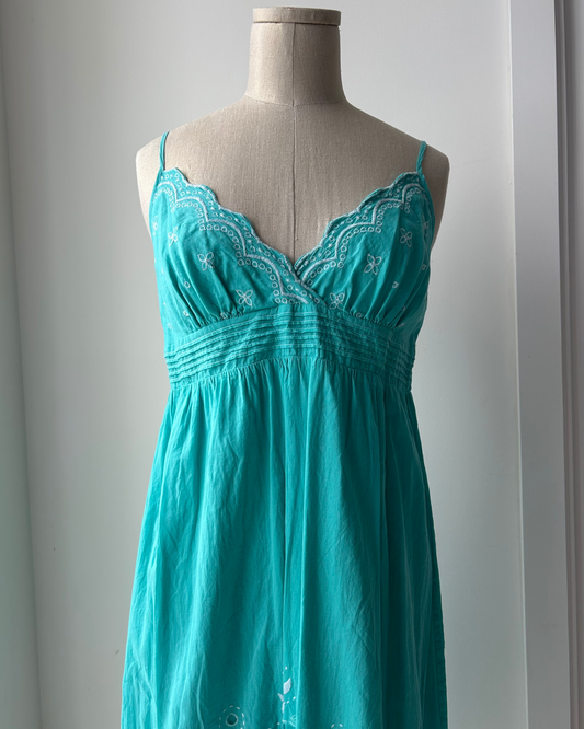 Turquoise Maxi Summer Dress - Medium