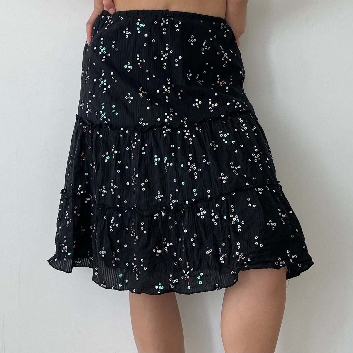 L.A. Conduct Girls Clothing Co Black Sequin Skirt - Small