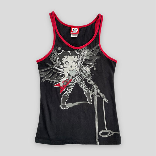 Betty Boop Black and Red Graphic Tank - Small