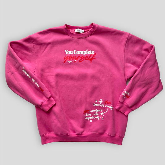 The Mayfair Group X Serena Kerrigan Pink Crewneck Sweatshirt - XX-Large