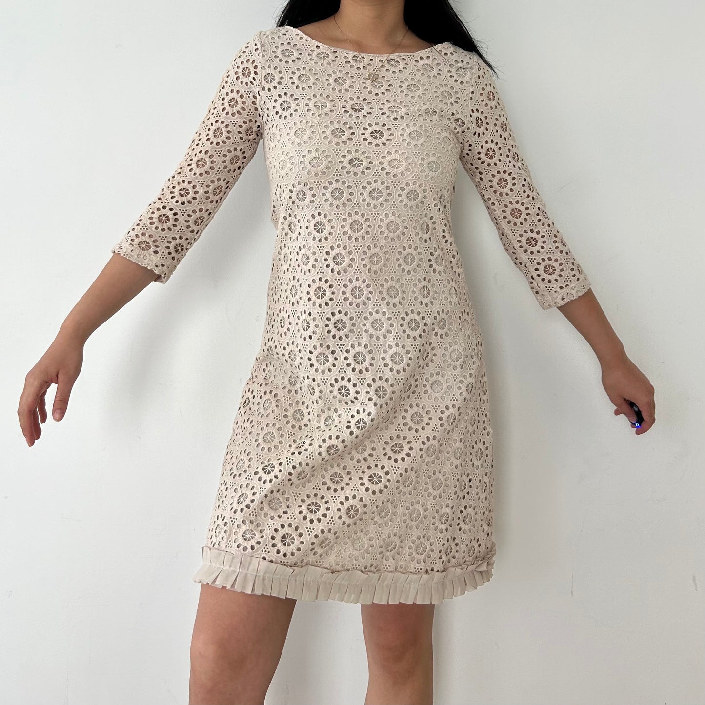 Old Label Zara Woman Limited Edition 3/4 Sleeve Lace Dress - X-Small