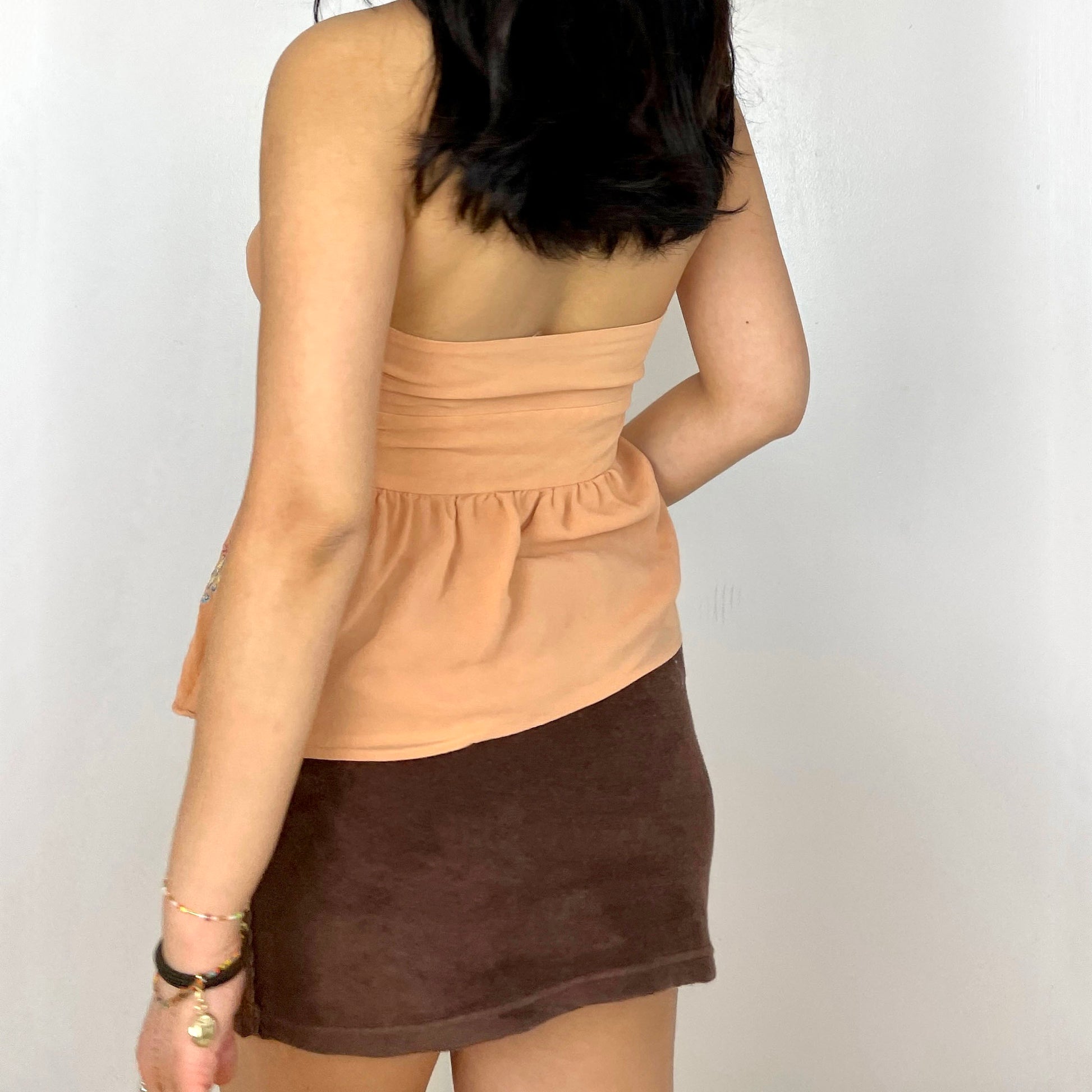 Peach Halter Neck Top - Zoehify 