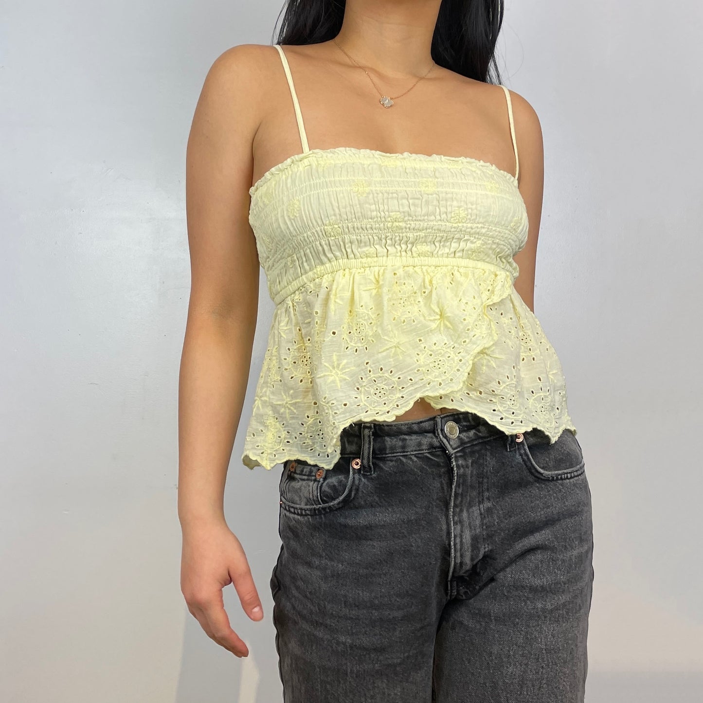 Yellow Ruffle Tank Top - Zoehify 