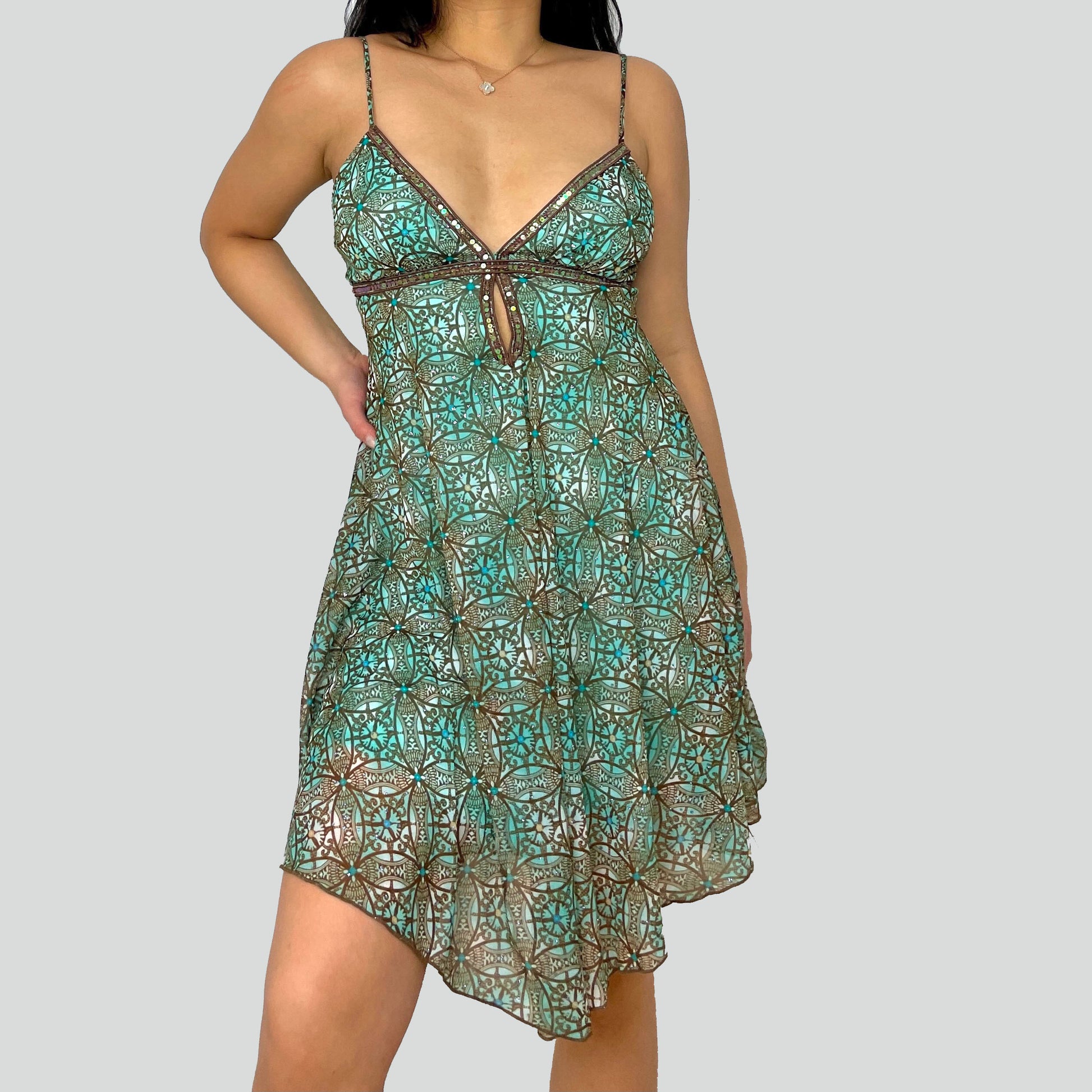 Teal Boho Sundress - Zoehify 