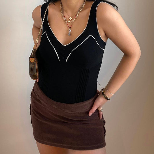 Vintage Black Guess Bodysuit - Zoehify