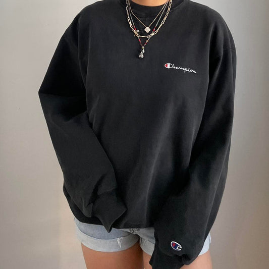 Black Champion Sweatshirt - Zoehify