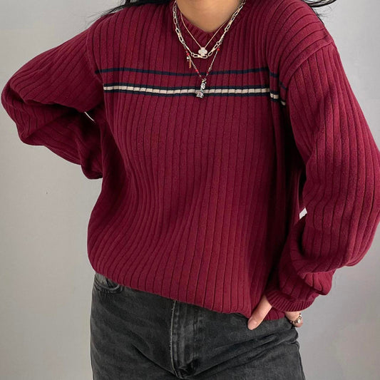 Vintage Burgundy Sweater - Zoehify