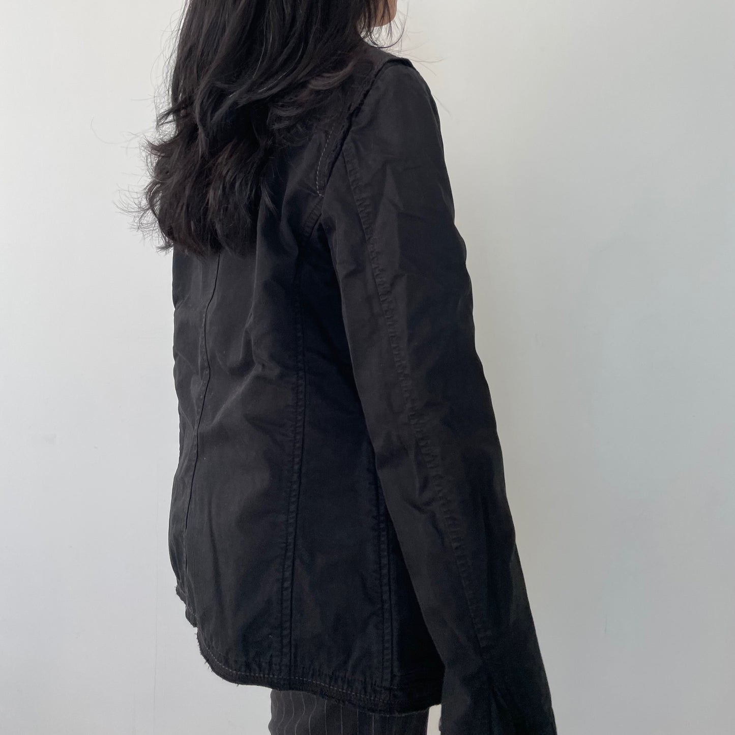 Marithé + François Girbaud Black Utility Jacket - Medium/Large