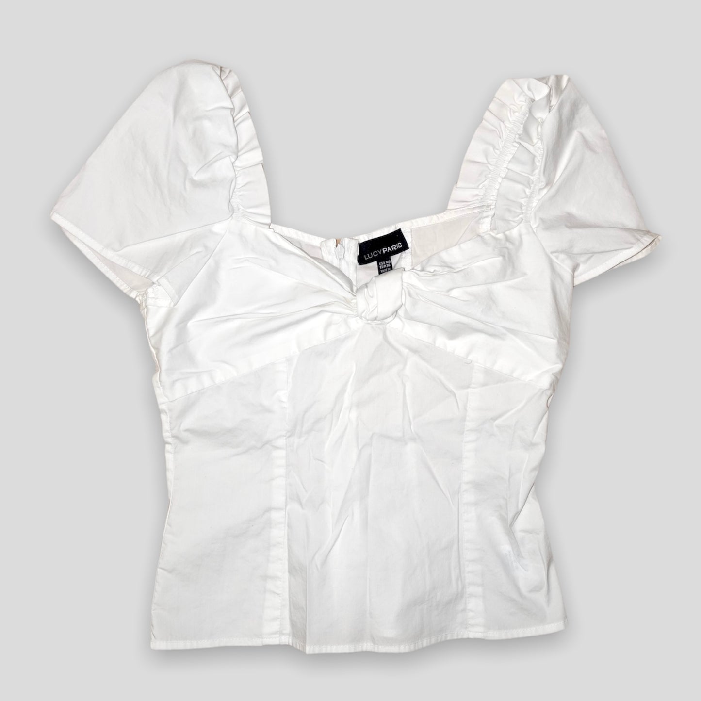 Lucy Paris White Milkmaid Top - Zoehify 