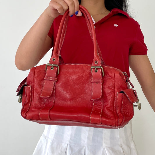 Y2K Red Shoulder Bag - Zoehify 