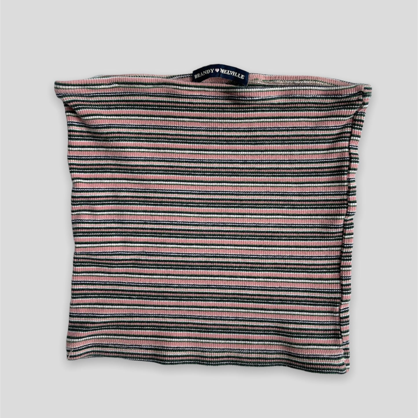 Pink Striped Brandy Melville Bandeau - Zoehify 