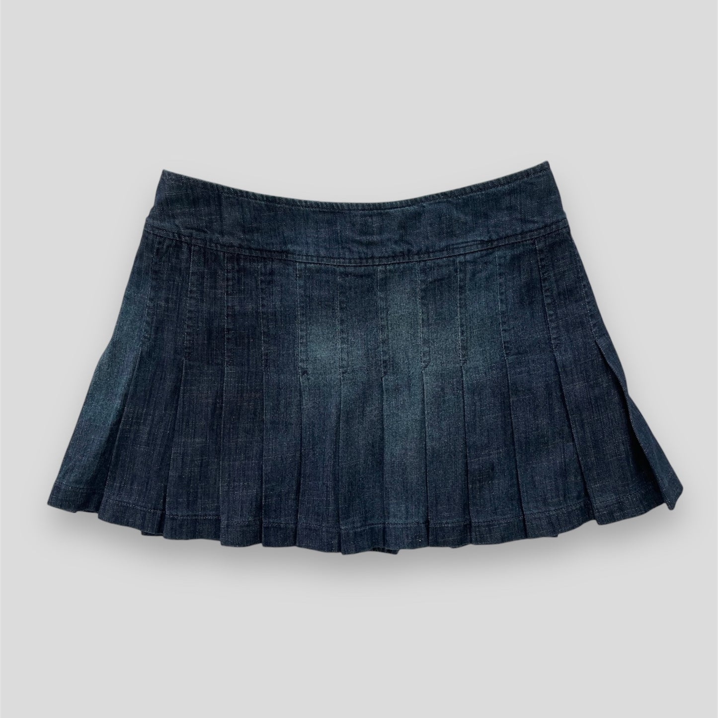 Miss Sixty Mini Pleated Denim Skirt - Small