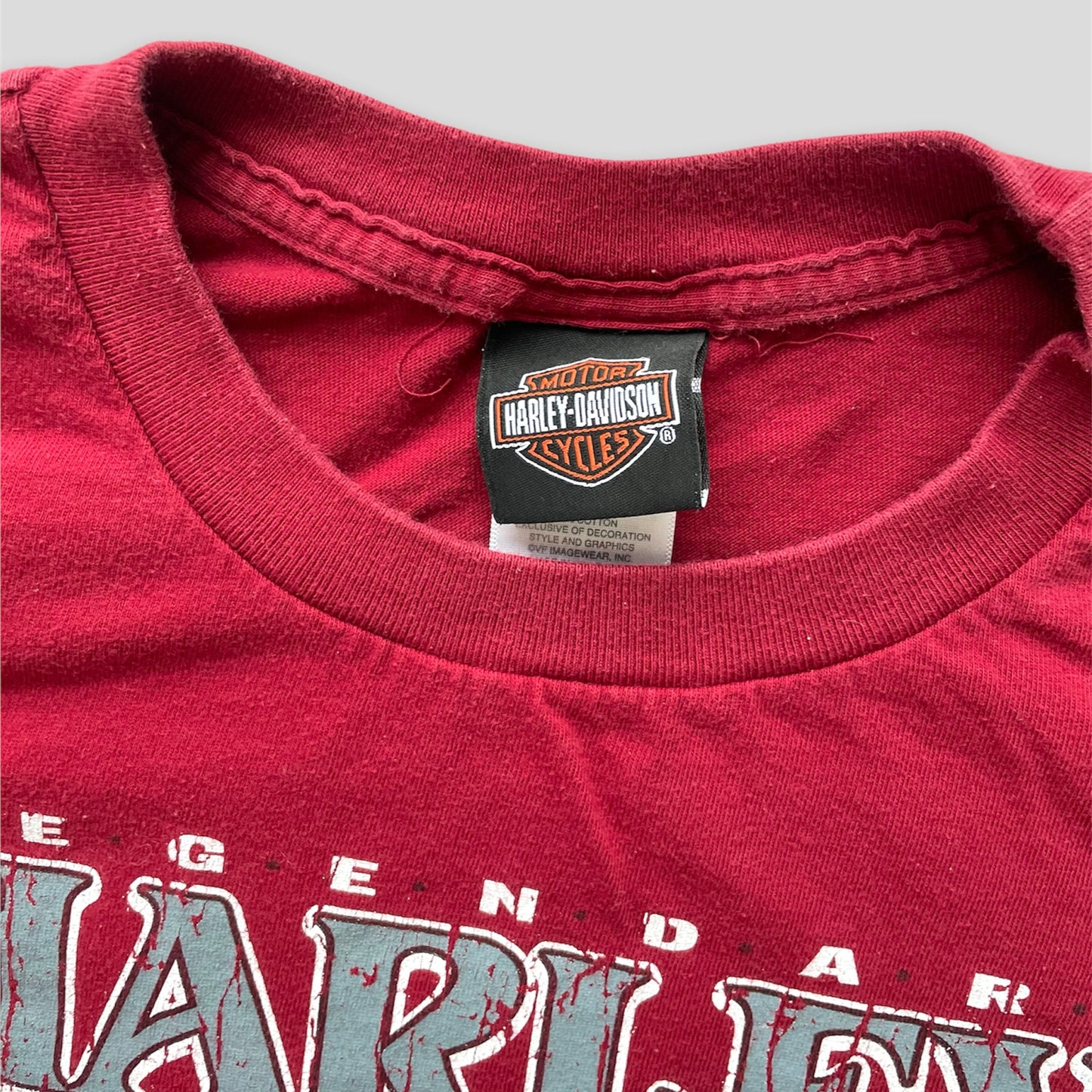 Burgundy Long Sleeved Harley-Davidson Tee