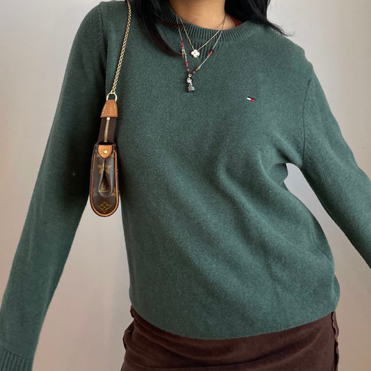 Forest Green Tommy Hilfiger Jumper - Zoehify