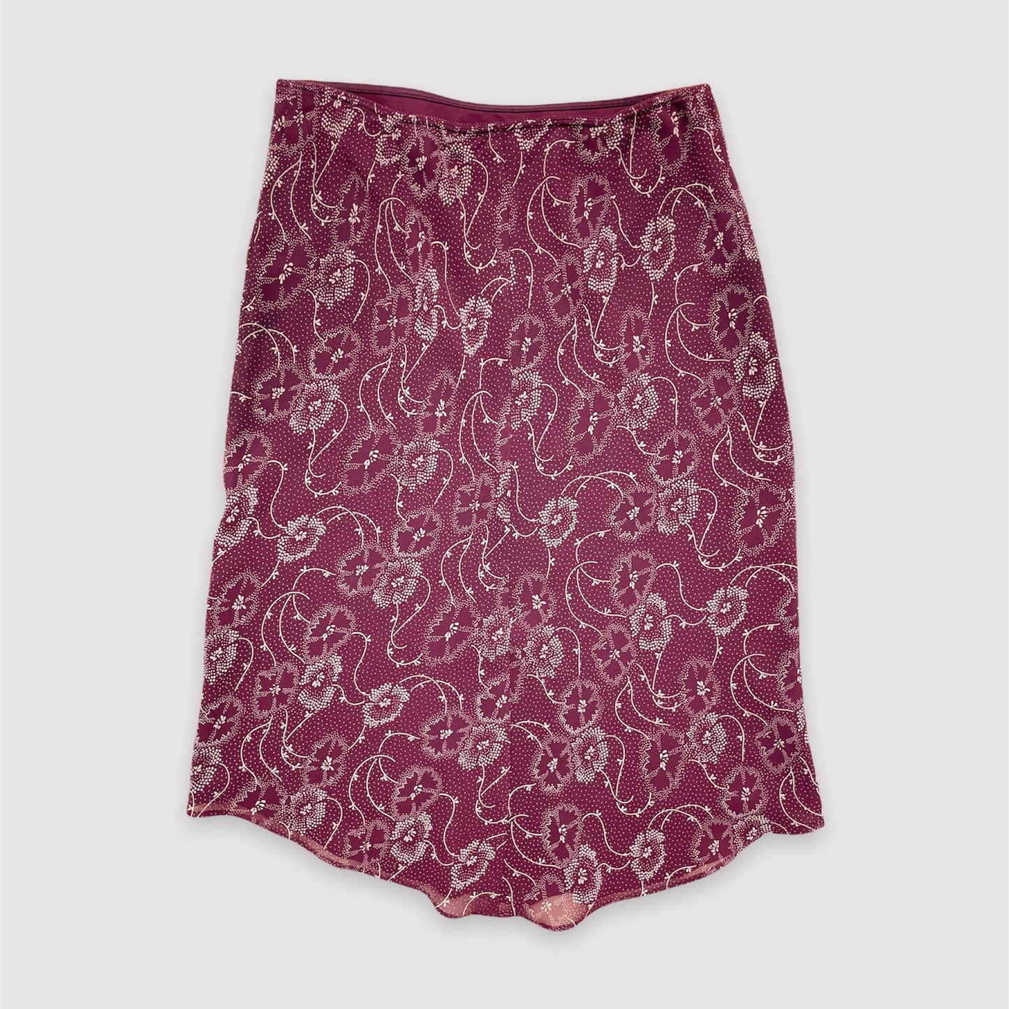 Burgundy Midi Skirt - Zoehify 