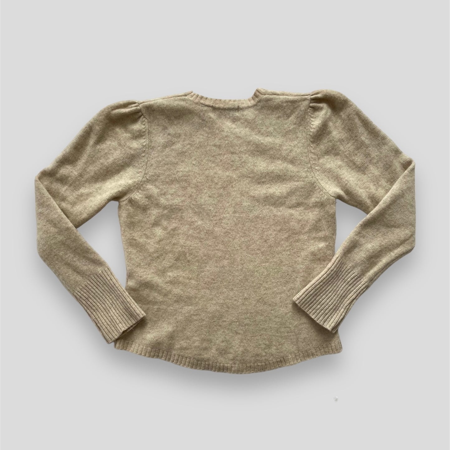 Old Navy Beige Wool Star Knit Jumper - Small