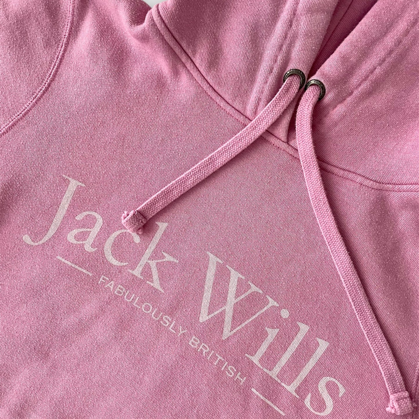 Jack Wills Pink Logo Hoodie - X-Small