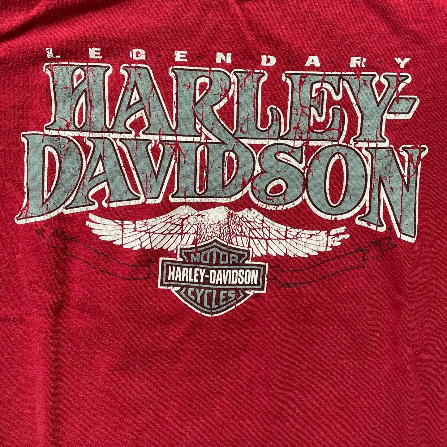 Burgundy Long Sleeved Harley-Davidson Tee