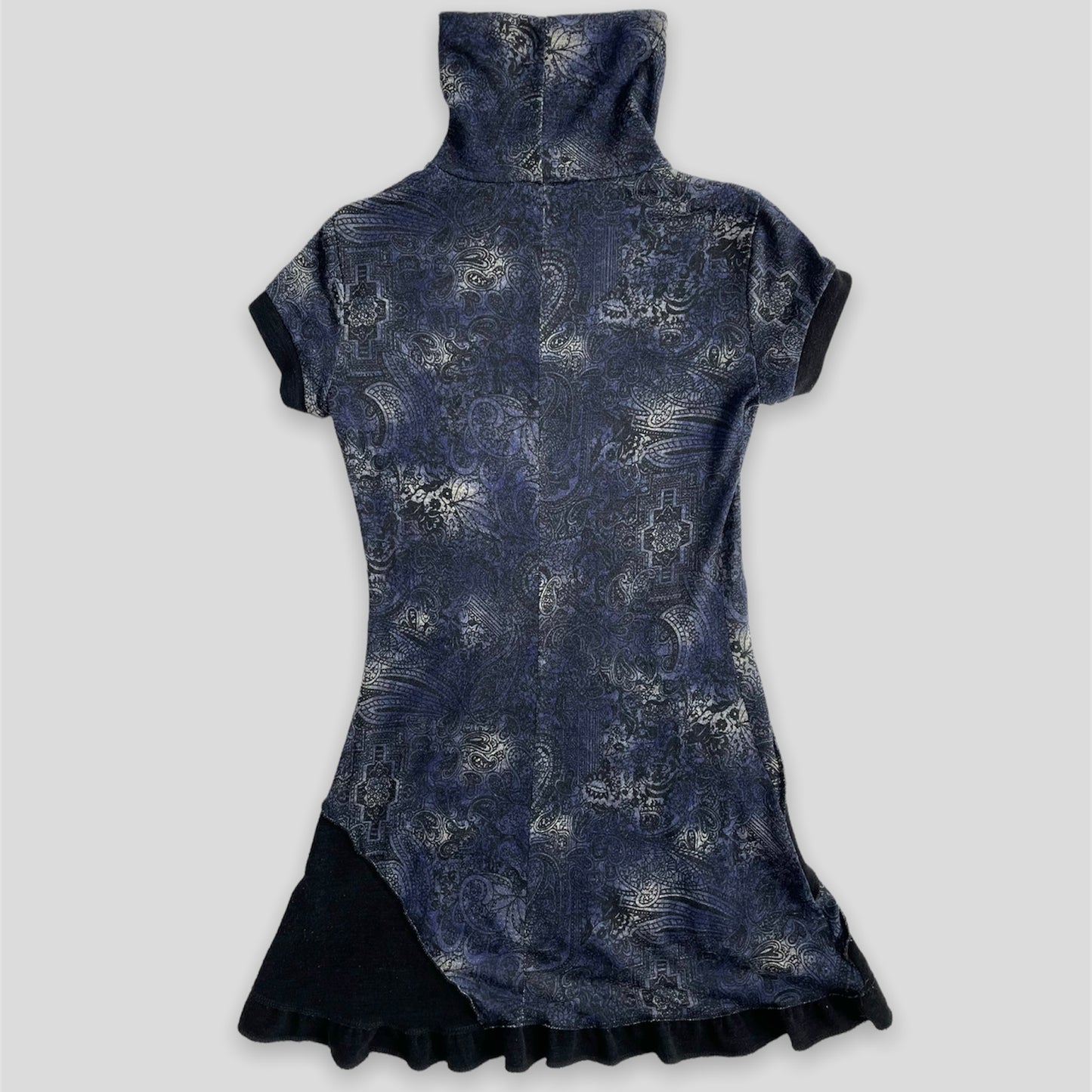 Witchy Indigo Blue Short Sleeve Tunic - Zoehify 