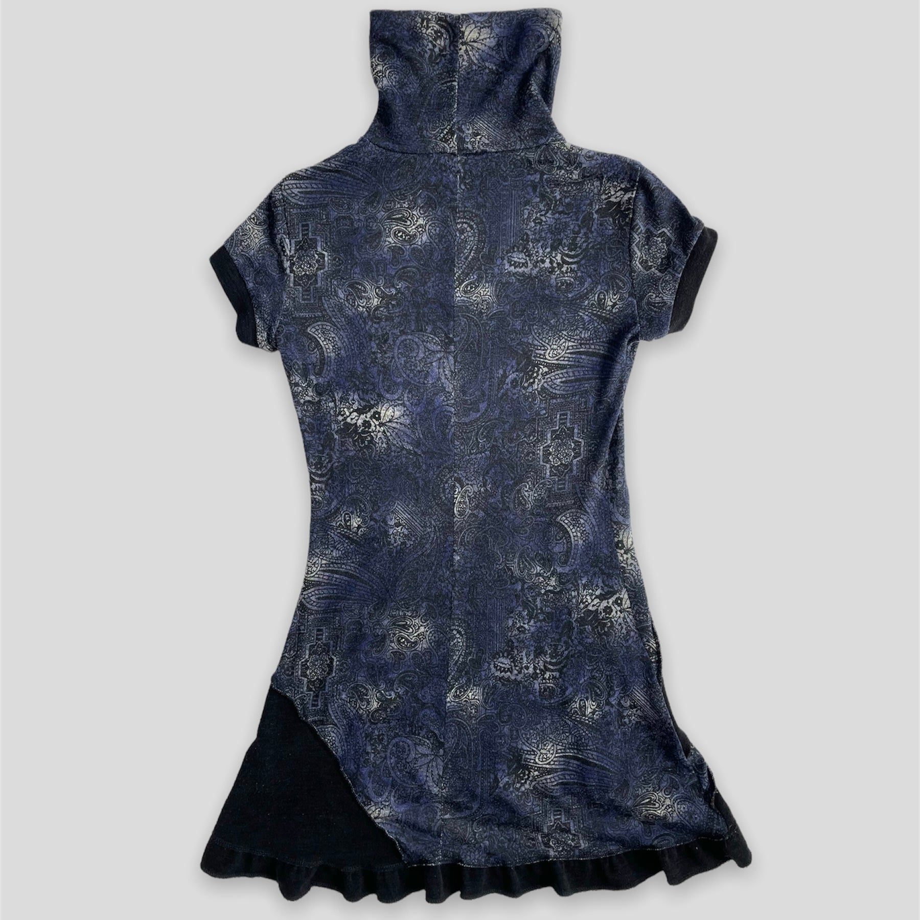 Witchy Indigo Blue Short Sleeve Tunic - Zoehify 