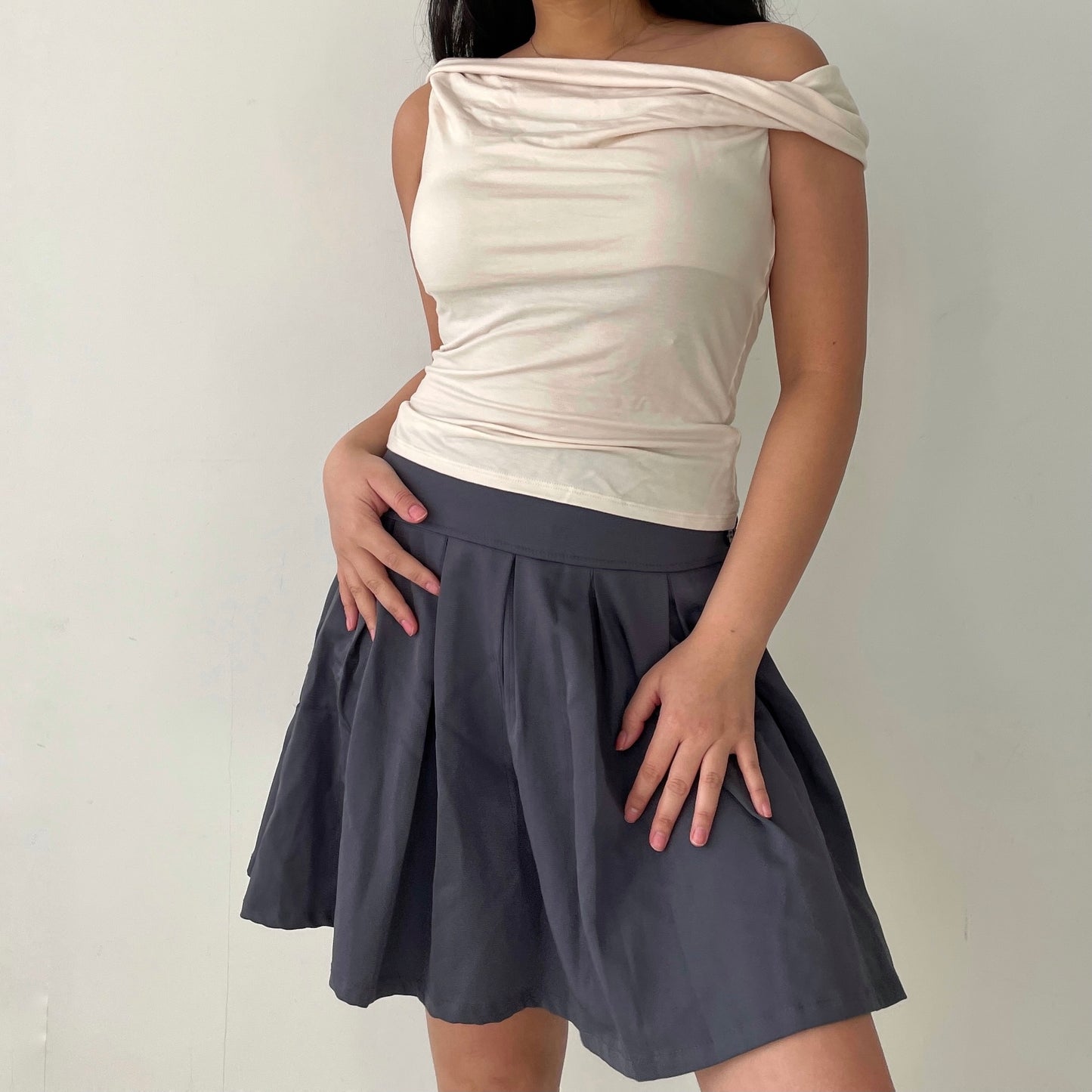 Pleated Mini Skirt - Small/Medium